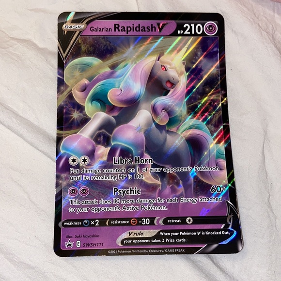 Pokemon | Other | Pokmon Large Card Galarian Rapidash | Poshmark Pokemon | Other | Pokmon Large Card Galarian Rapidash | Poshmark